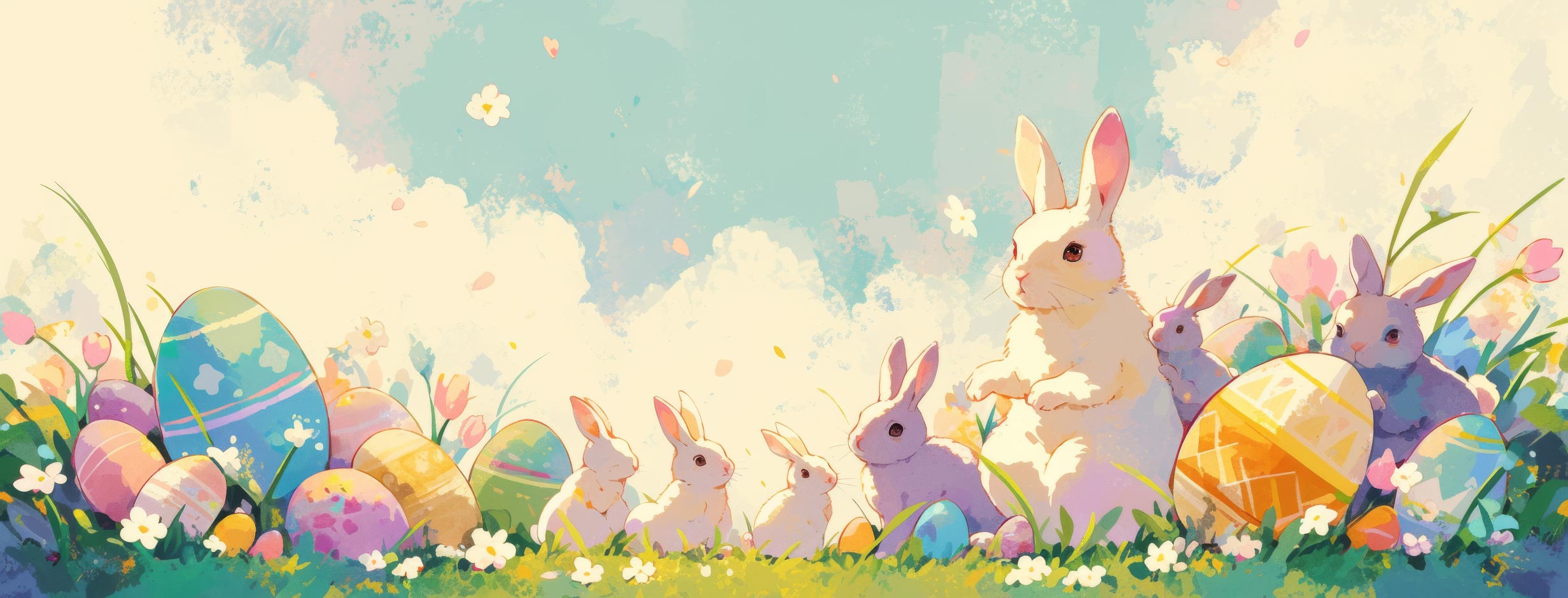 Preview for Easter-bunny-illustration-easter-facebook-background-309ff