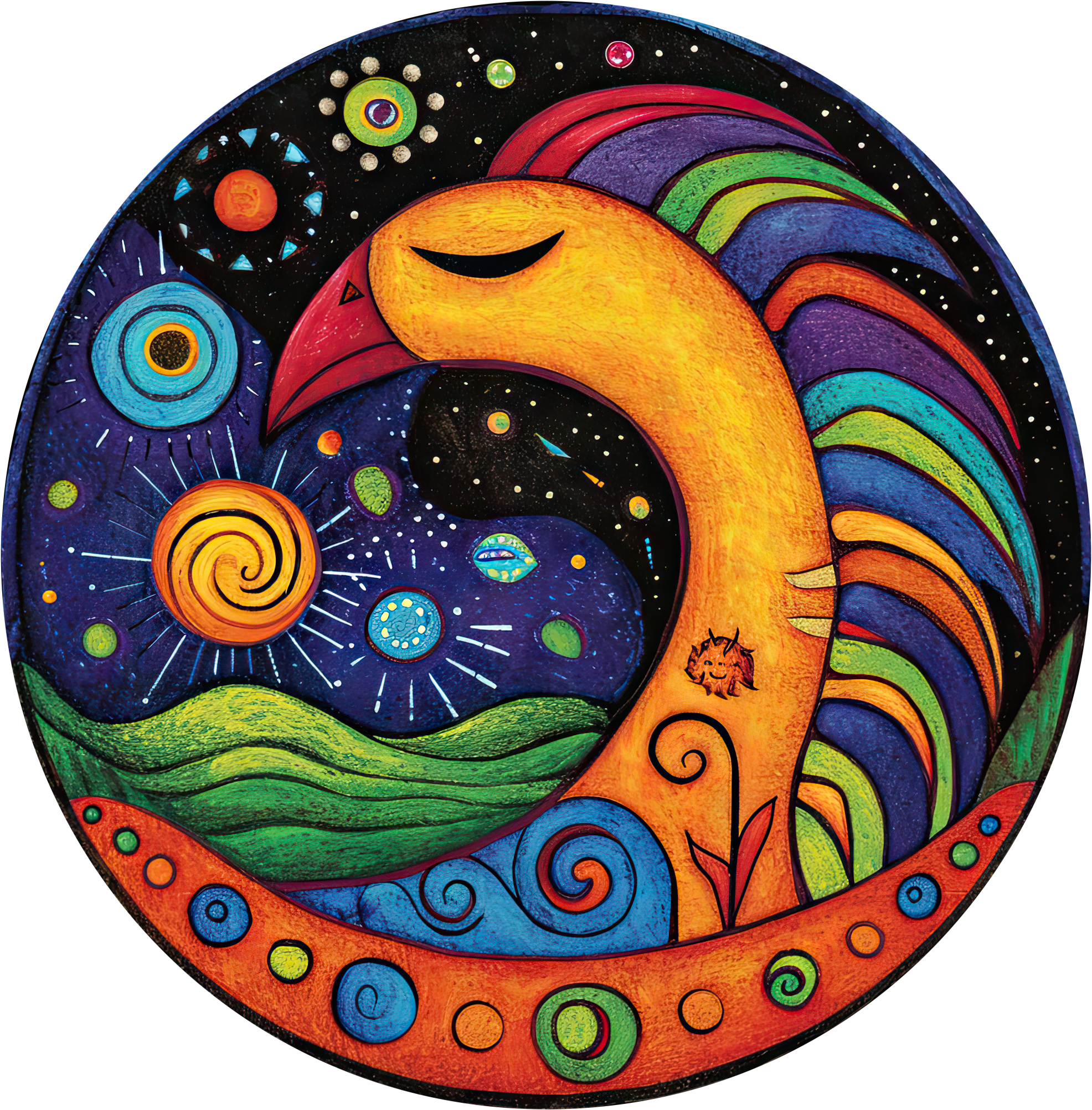 Preview for Whimsical-bird-illustration-logo-animal-sticker-22bb3