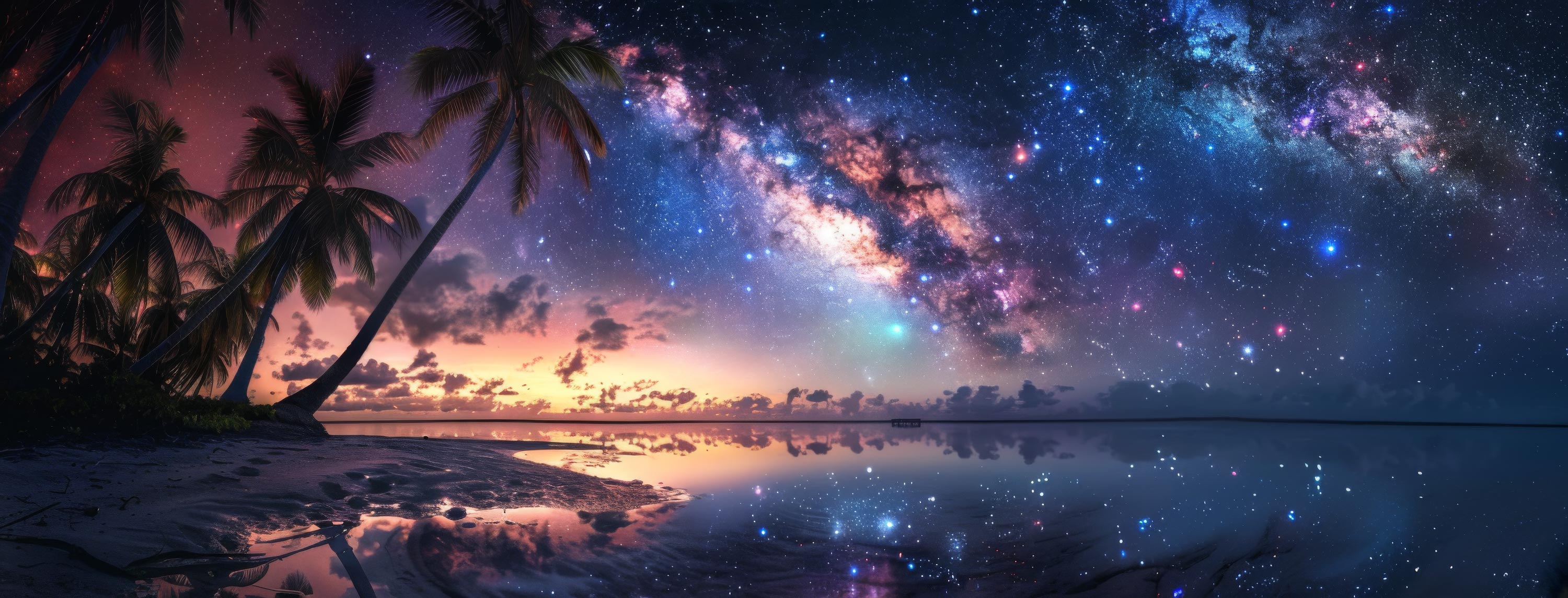 Preview for Tropical-beach-starry-night-astrophotography-cover-background-d22bf