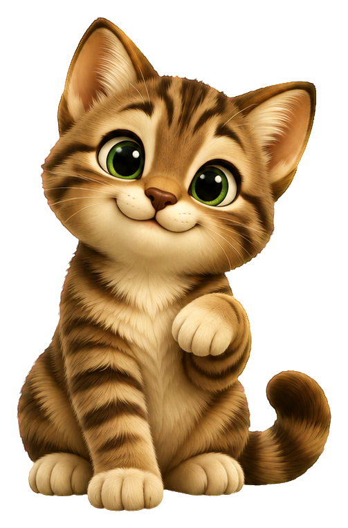 Preview for 3d Kitten Pals Tabby Wave