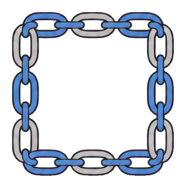 Preview for Chain Link Square Sticker
