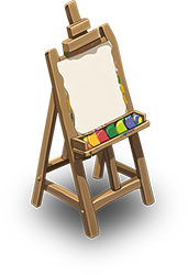 Preview for Artist-easel-with-paints-islandobjects-sticker-7a0a6