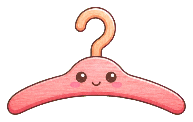 Preview for Cute Clothes Hanger Sticker