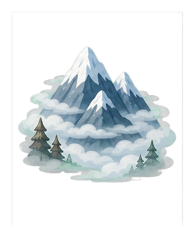 Preview for Foggy Mountain Sticker Graphic