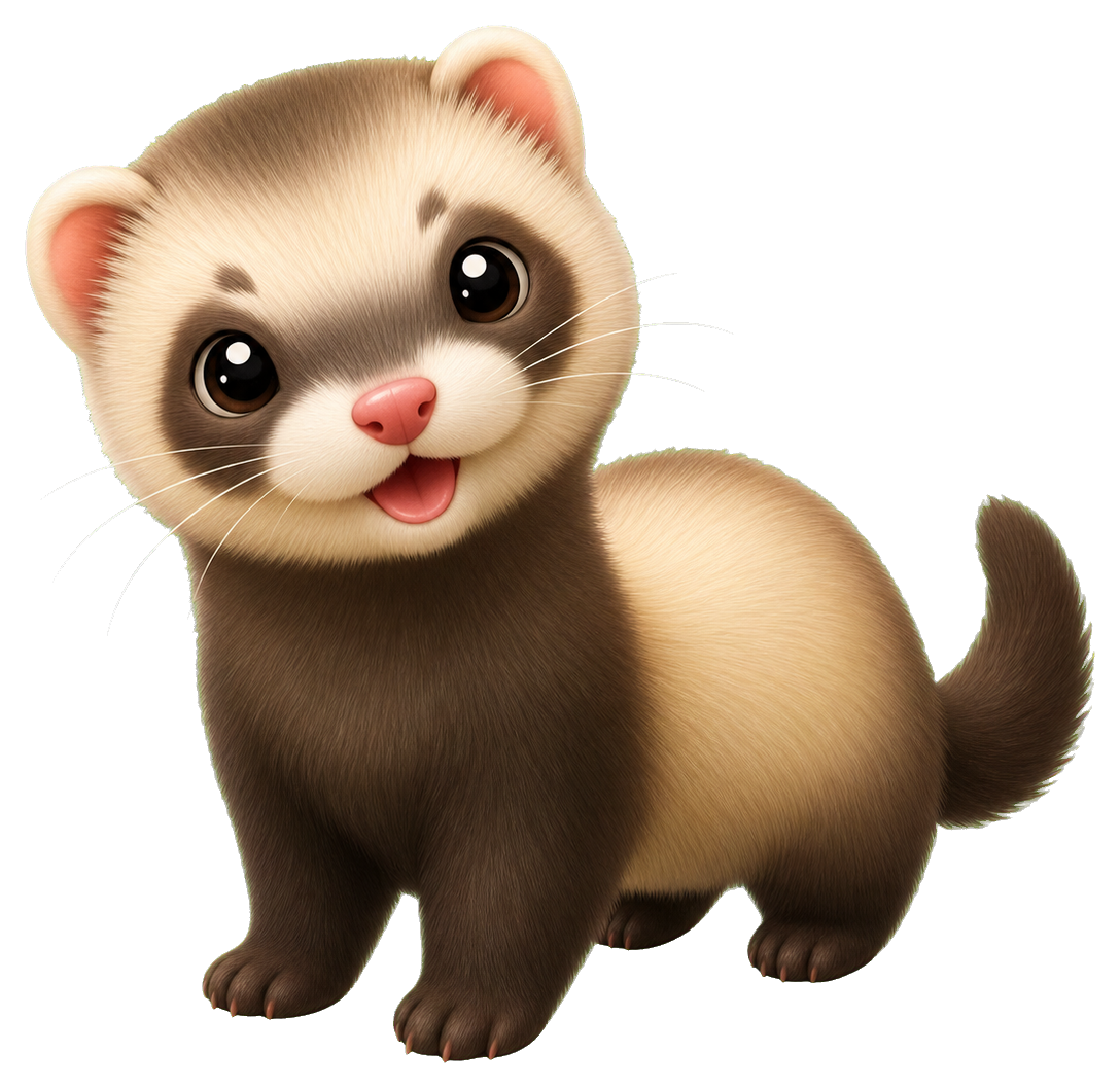 Preview for Ferret Sticker Graphic For Cute Designs