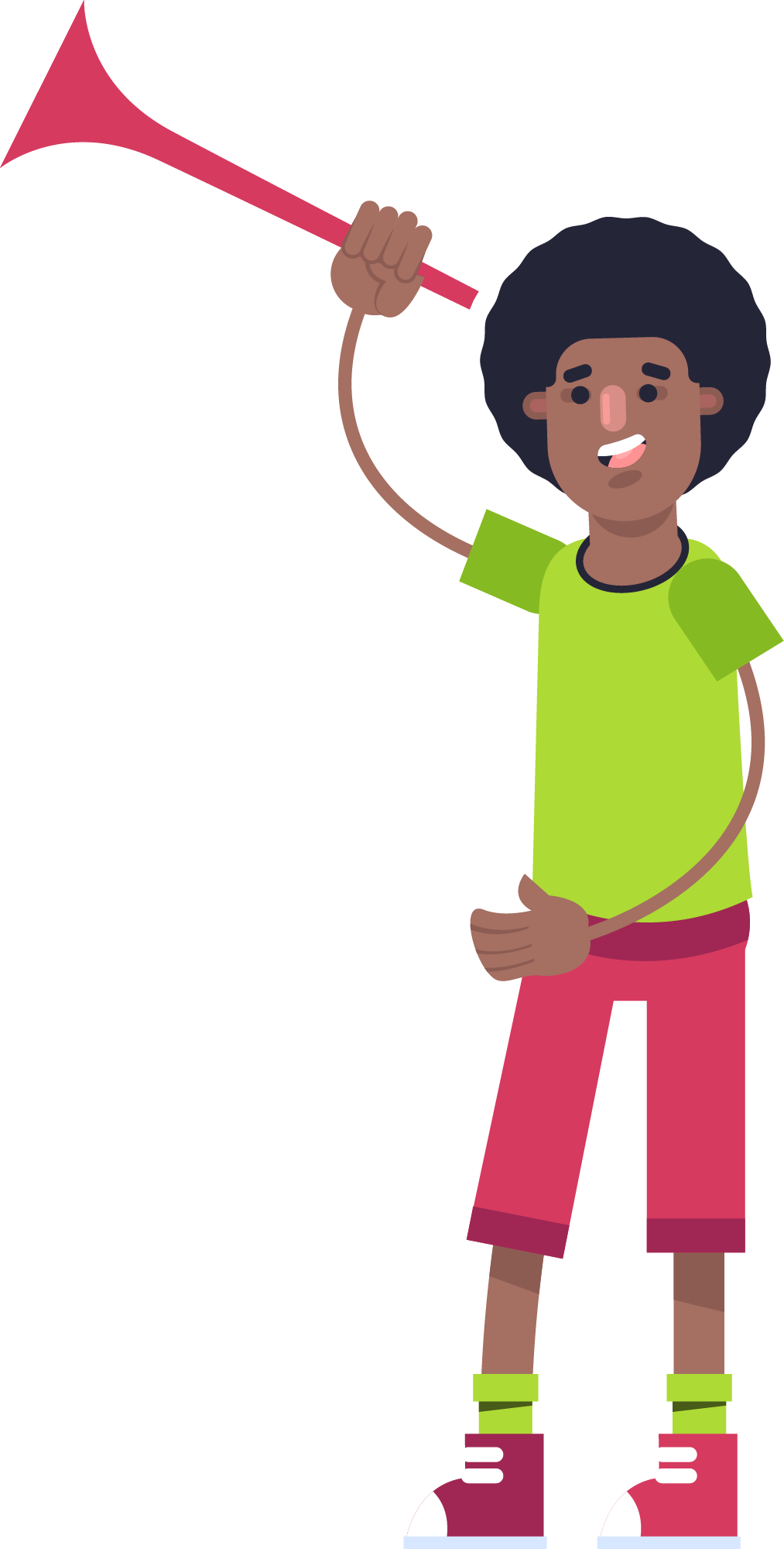 Preview for Boy-with-megaphone-illustration-soccer-sticker-9d595