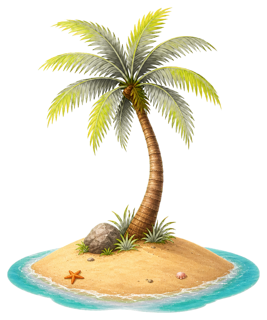 Preview for Palm Tree Island Sticker