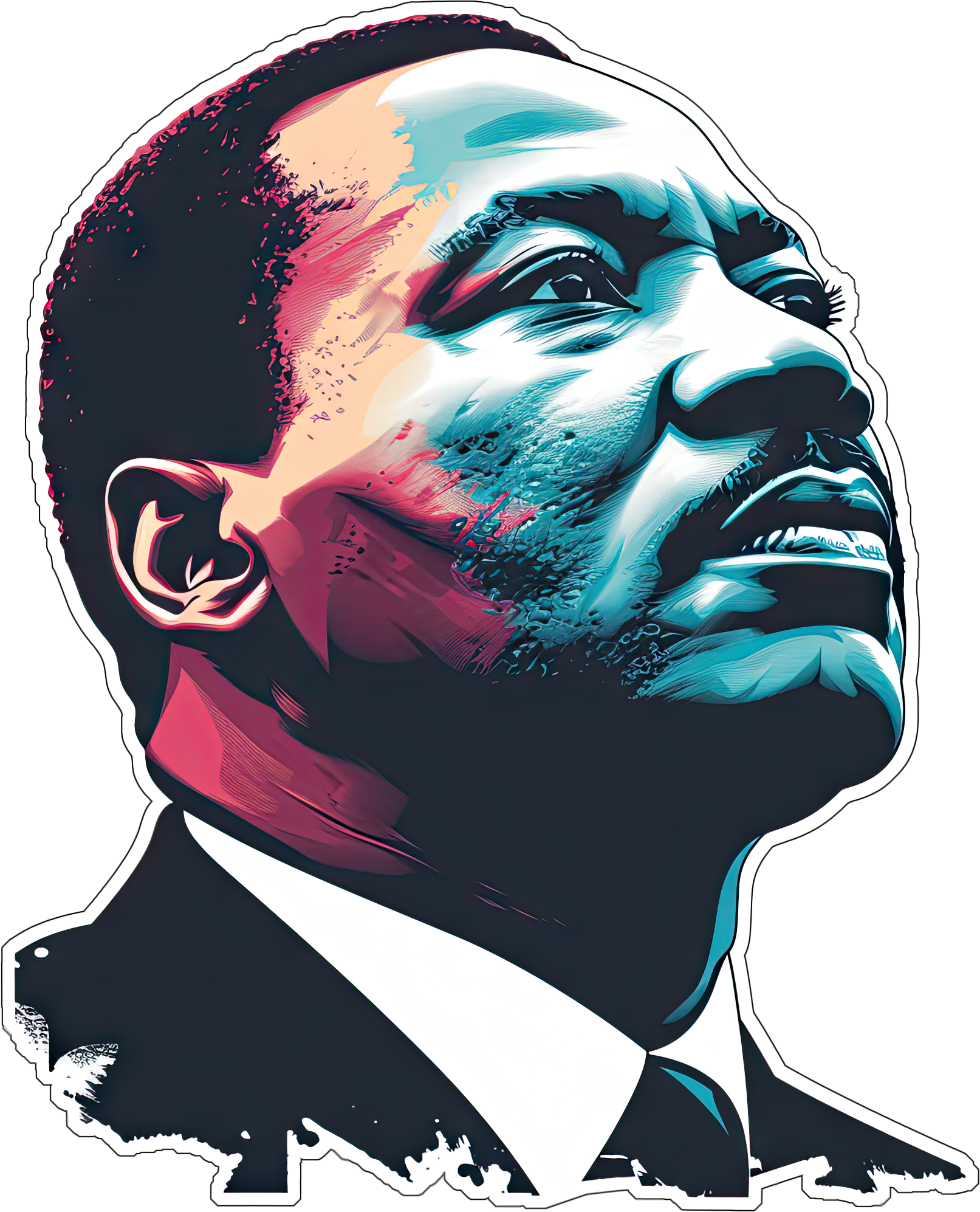 Preview for Martin-luther-king-portrait-mlk-sticker-fe3c2