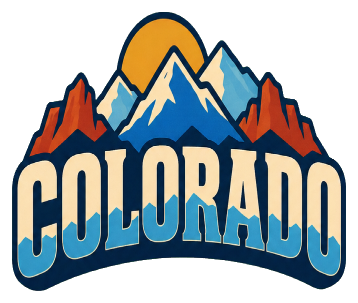 Preview for Colorado Mountains Retro Sticker