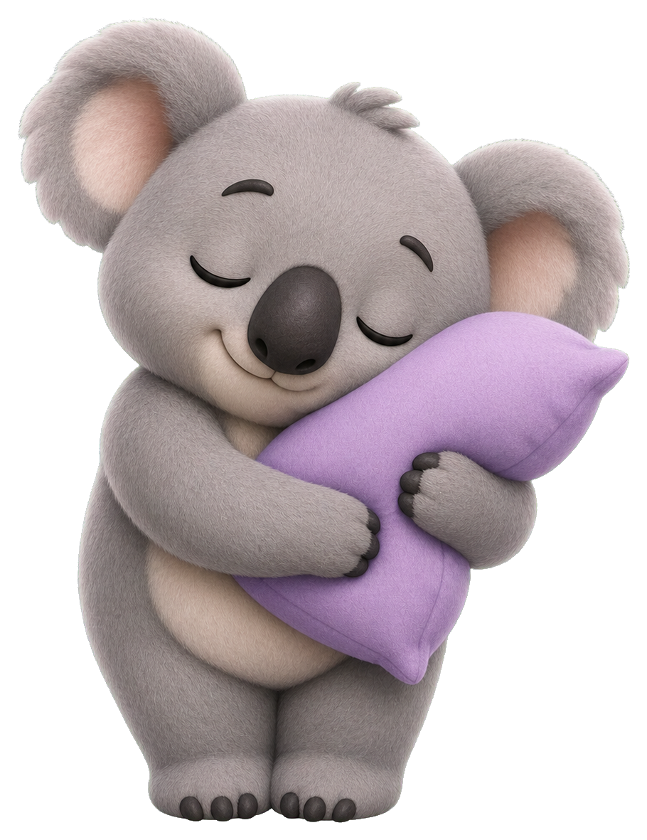 Preview for Sleepy Koala Mascot Sticker