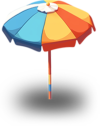 Preview for Colorful-beach-umbrella-islandobjects-sticker-58eaa