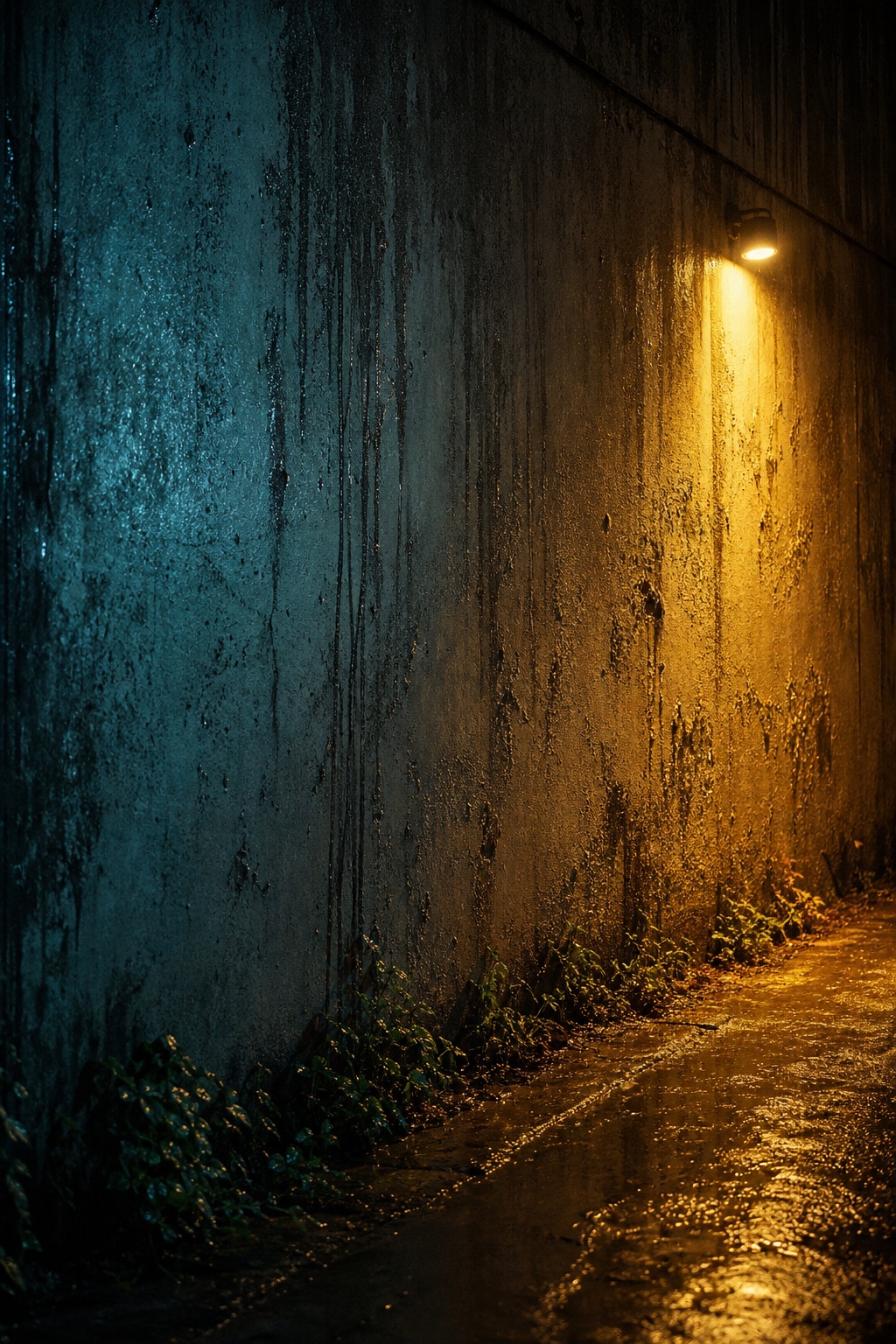 Preview for Teal And Gold Night Wall Background