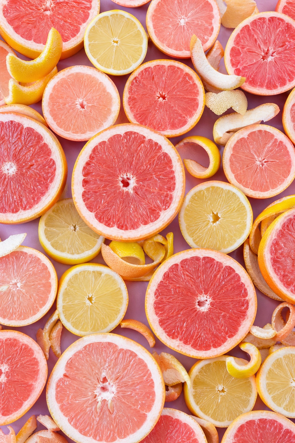 Preview for Citrus Slice Flatlay Background