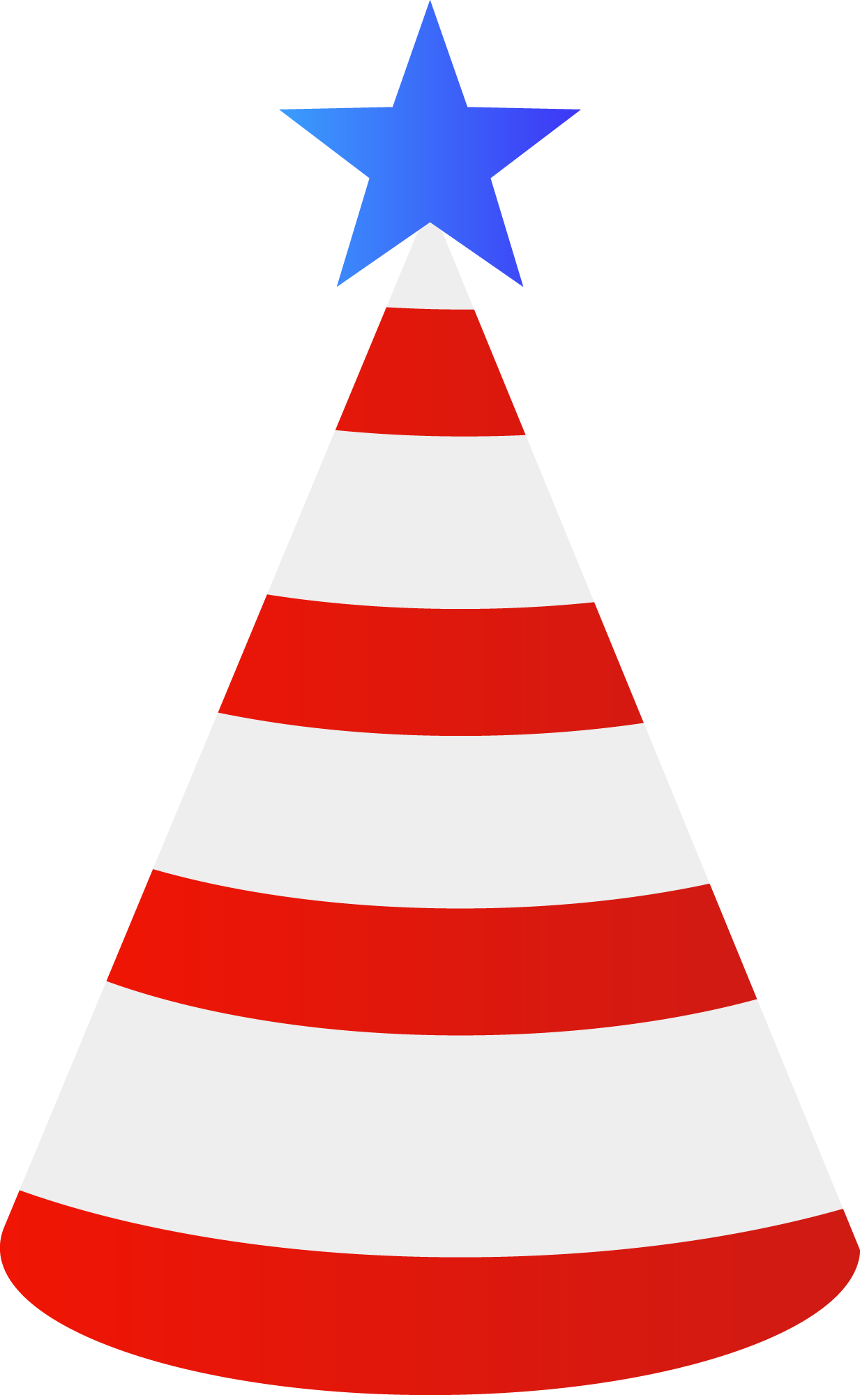 Preview for Red-white-striped-party-hat-fourth-of-sticker-cb7fb