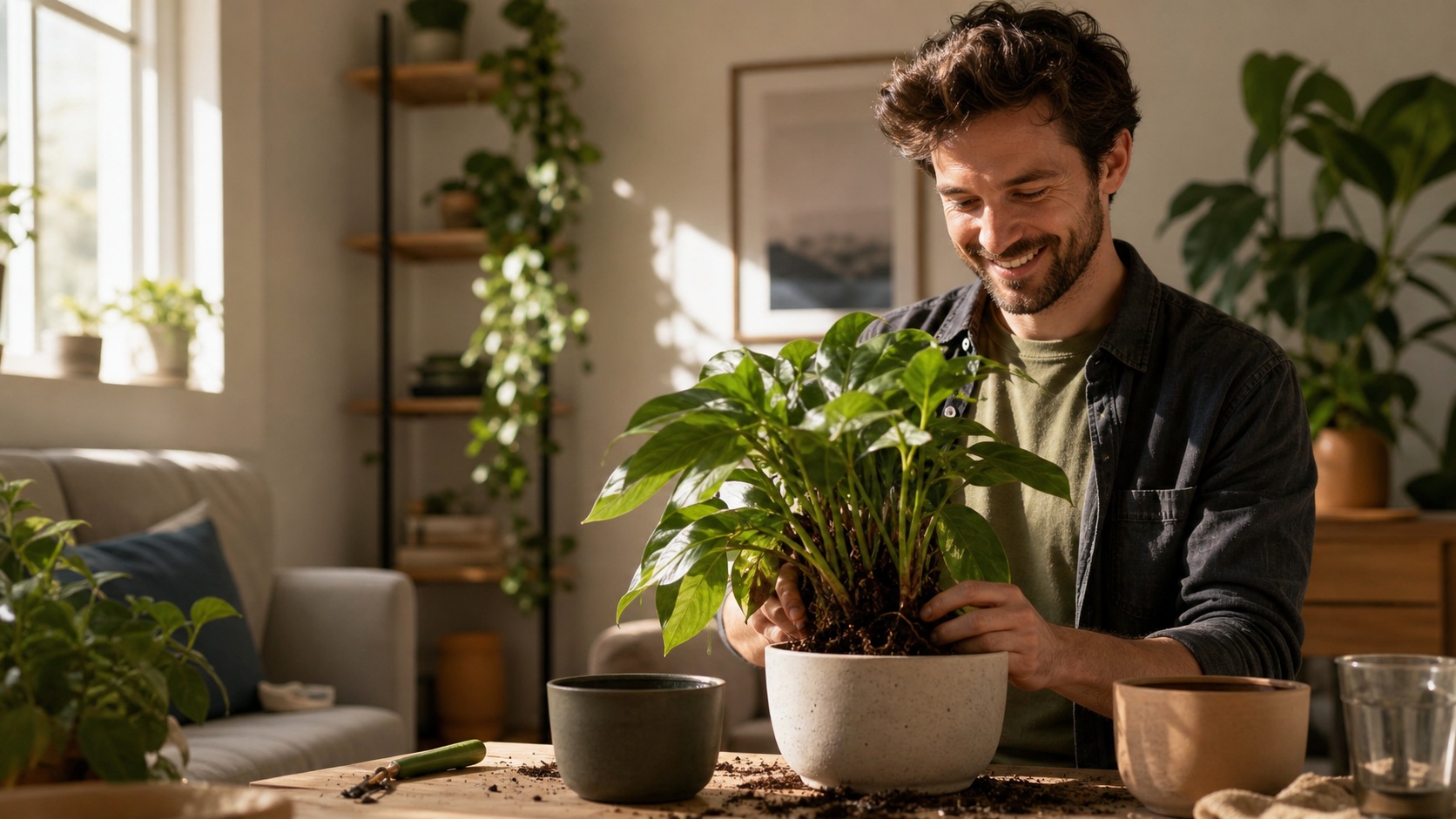 Preview for Editorial Home Office Plant Background