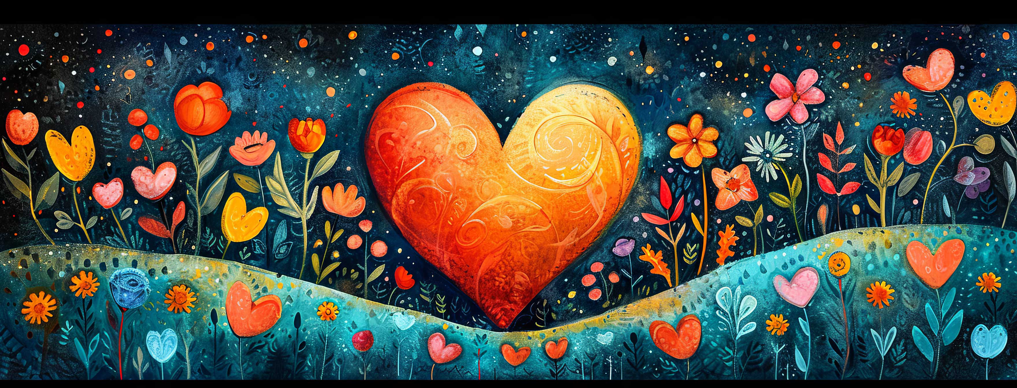 Preview for Vibrant-heart-floral-landscape-heart-cover-background-c73bd