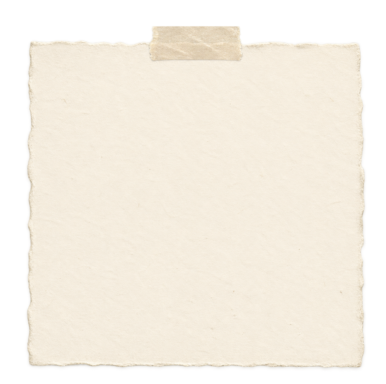 Preview for Ivory Deckled Paper Sticker