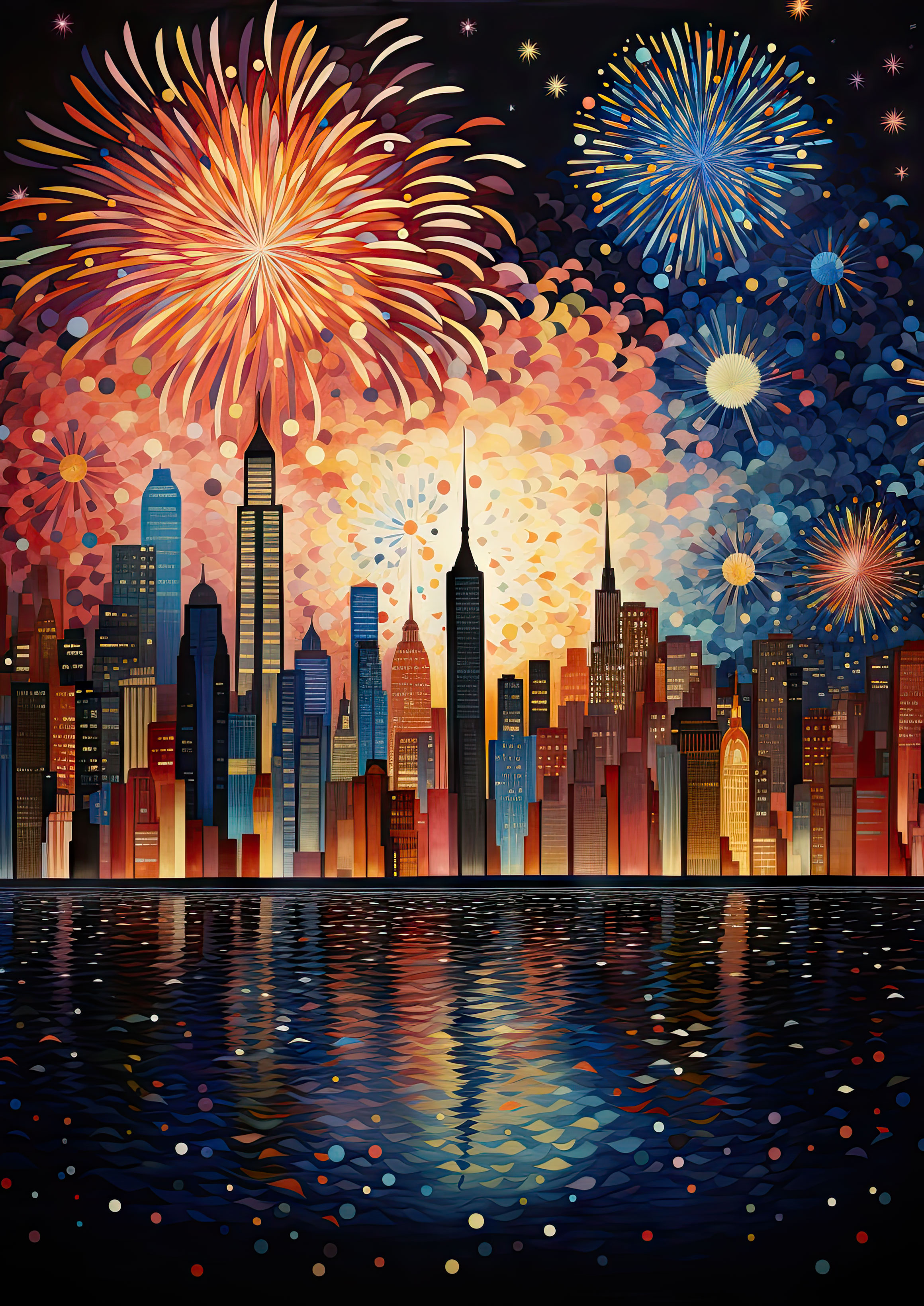 Preview for Nyc-skyline-fireworks-night-new-year-background-9c3b5