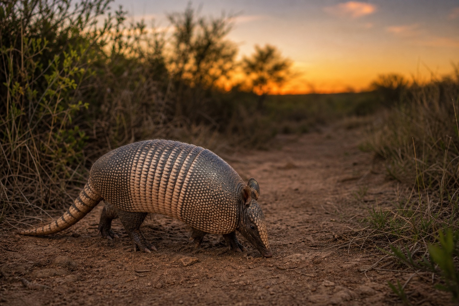 Preview for Armadillo Dusk Path Background