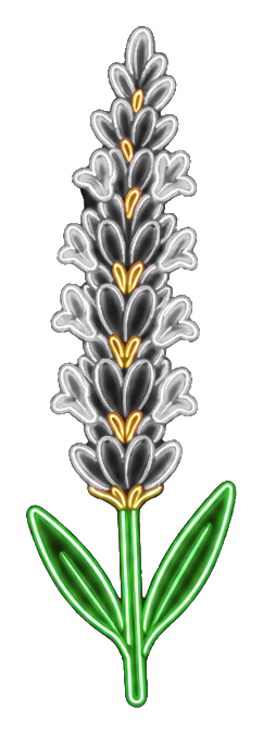 Preview for Embroidered Lavender Sprig Sticker