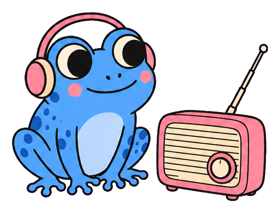 Preview for Frog Radio Sticker Graphic