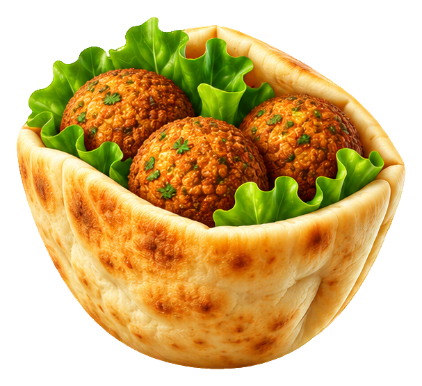 Preview for 3d Picnic Snacks Falafel Pita