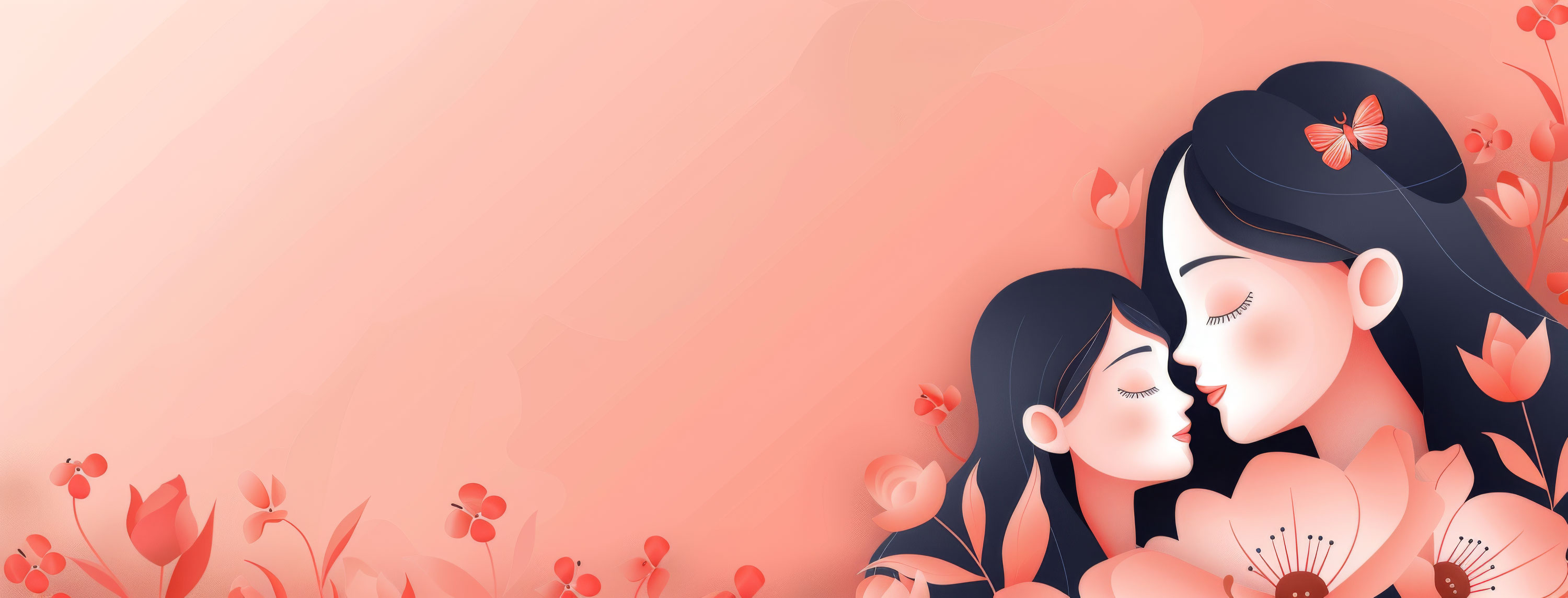 Preview for Mother-daughter-love-illustration-mothers-day-background-a4d5a