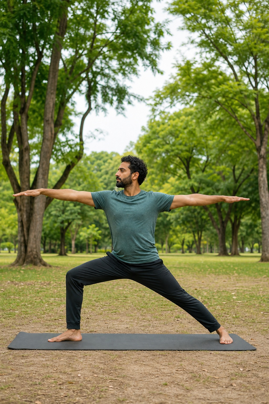Preview for Vertical Warrior Pose Yoga Background