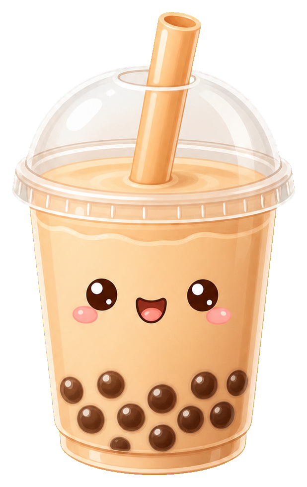 Preview for Kawaii Boba Cup Blank Sticker