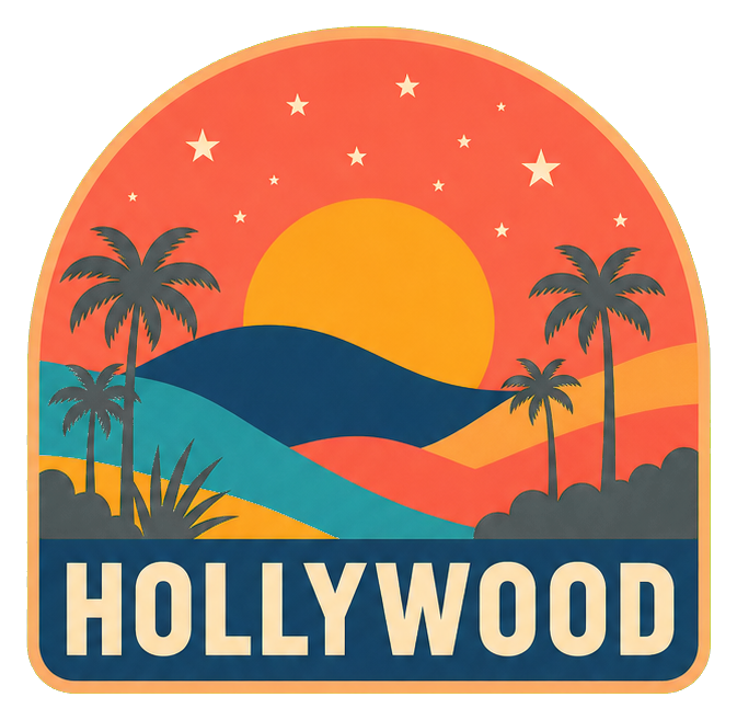 Preview for Hollywood Hills Retro Sticker Graphic