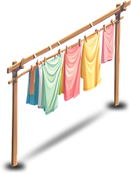 Preview for Colorful-towels-on-clothesline-islandobjects-sticker-03291