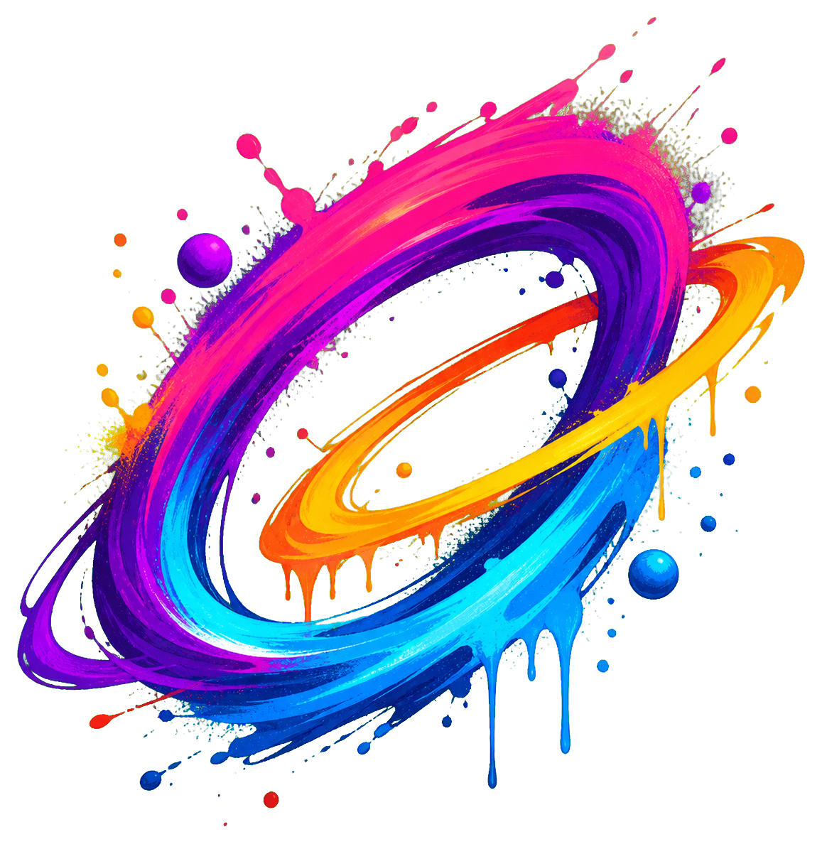 Preview for Neon Spray Orbit Sticker