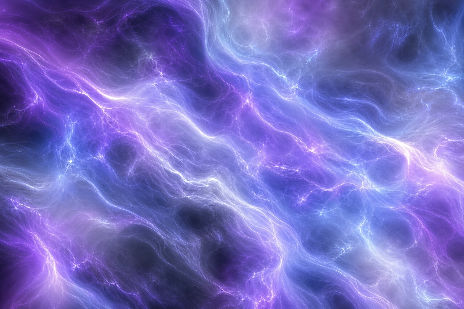 Abstract violet and blue plasma light currents with a soft glowing texture