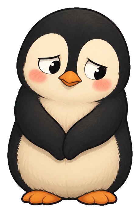 Preview for Embarrassed Penguin Sticker