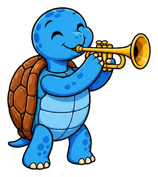 Preview for Turtle Trumpet Sticker