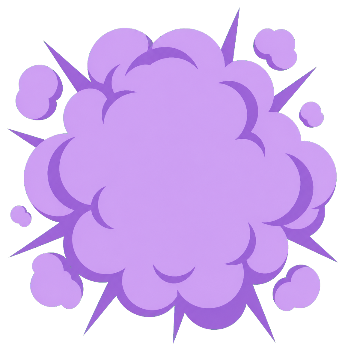 Preview for Cartoon Smoke Bloom Sticker