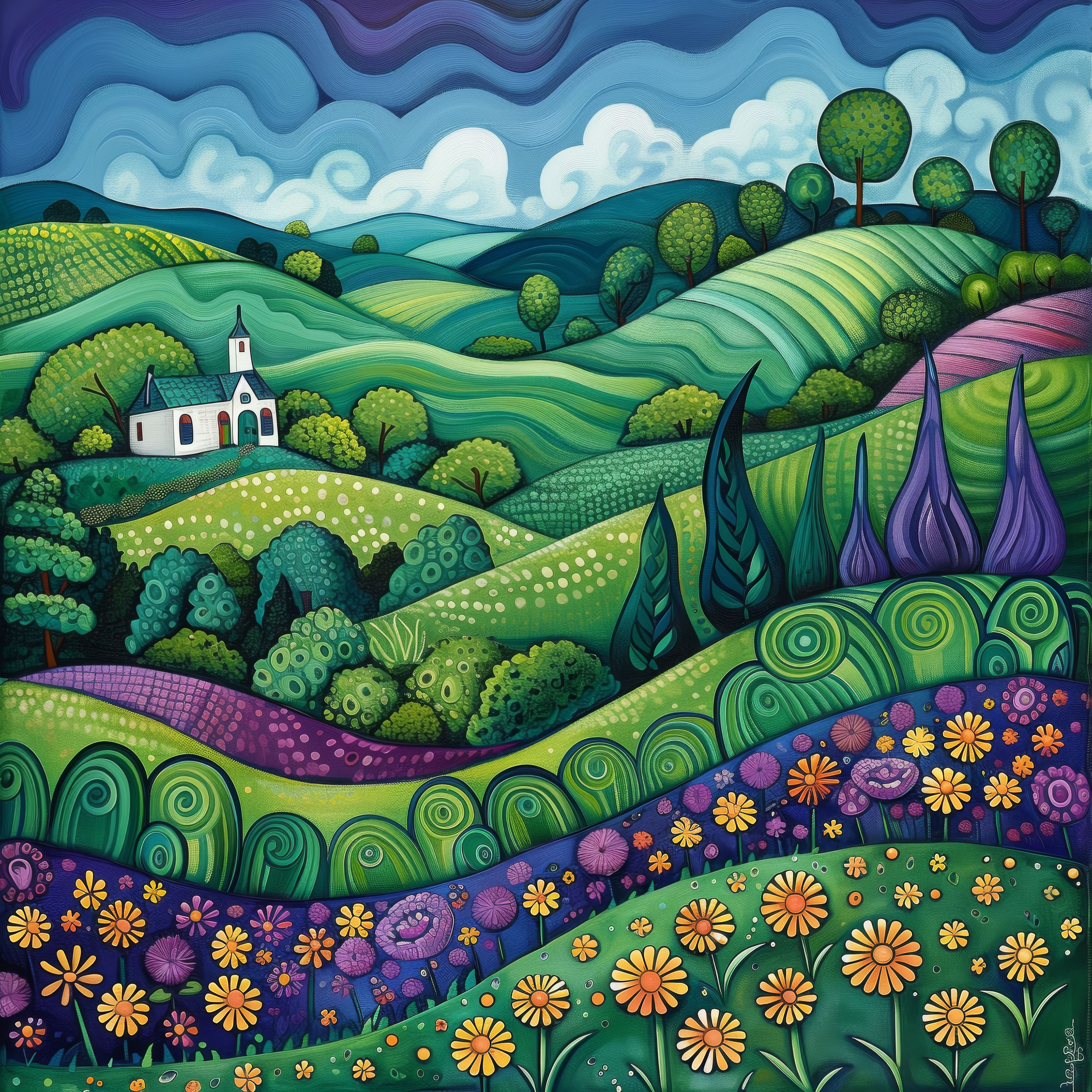 Preview for Vibrant-landscape-art-st-patricks-background-50b8f