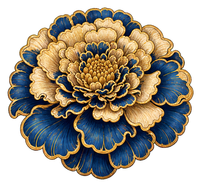 Preview for Art Nouveau Double Marigold Sticker