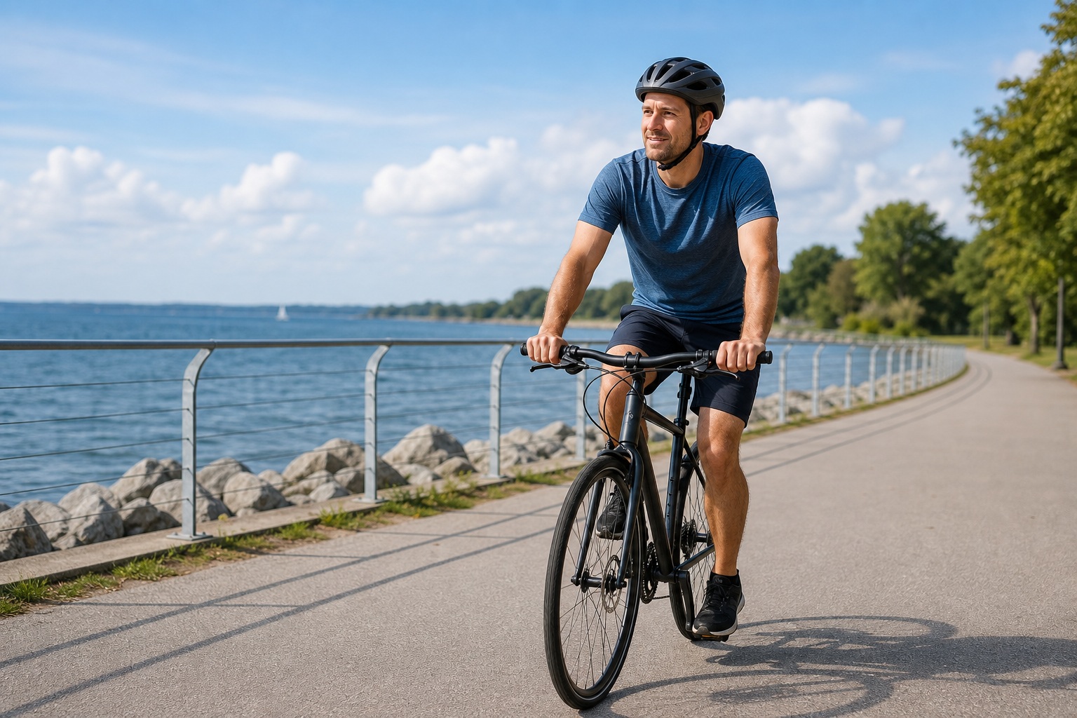 Preview for Waterfront Cycle Background For Fitness Designs