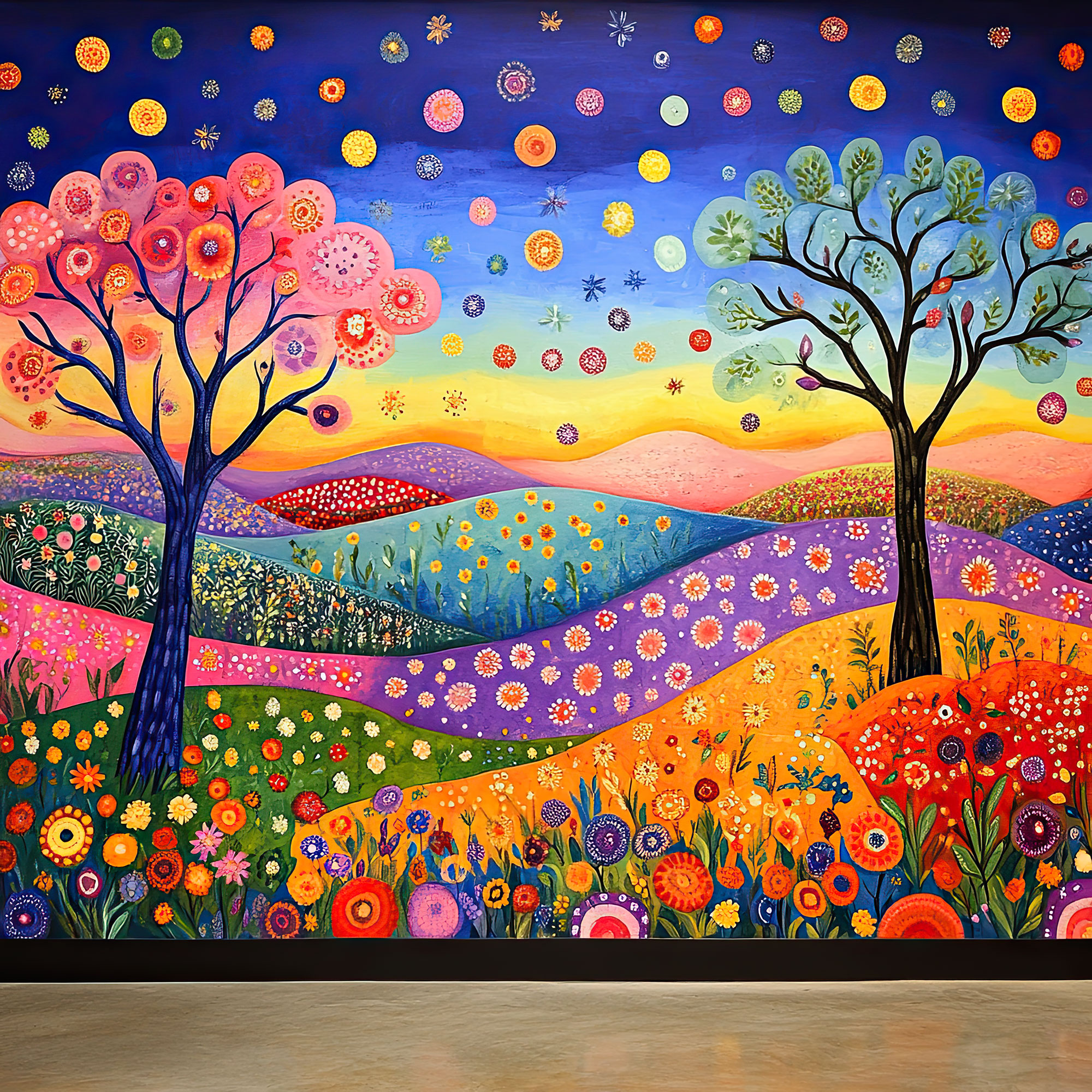 Preview for Vibrant-landscape-art-template-whimsical-backdrop-background-3a094