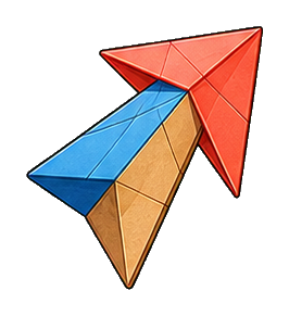 Preview for Folded Map Arrow Sticker
