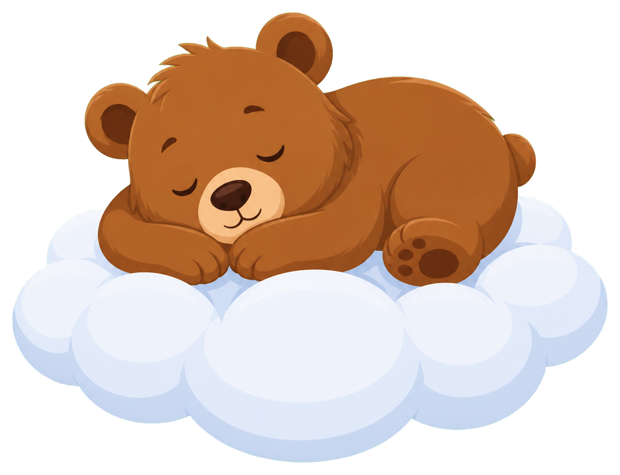 Preview for Bear Sleeping On Cloud Sticker