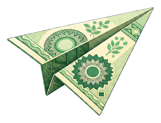 Preview for Money Plane Sticker