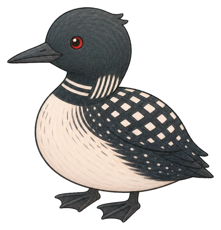 Preview for Common Loon Sticker