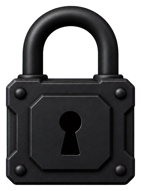 Preview for Black Padlock Sticker