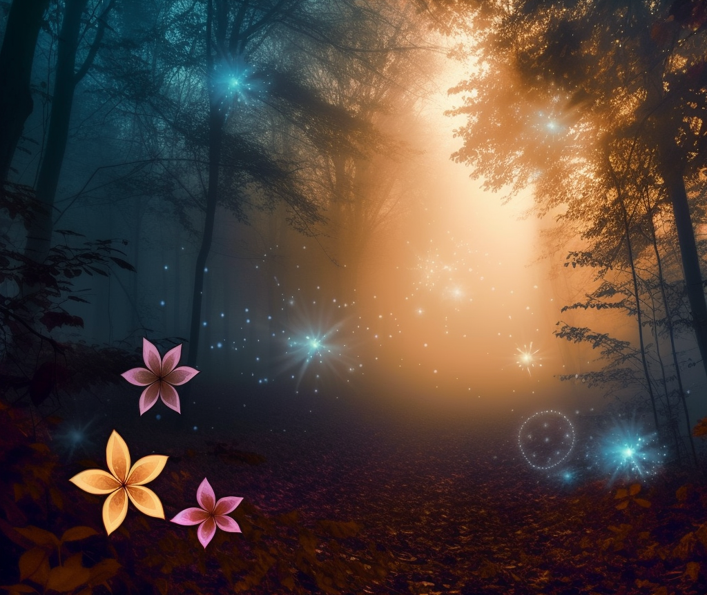 Preview for Enchanted-forest-landscape-ai-images-background-c3551
