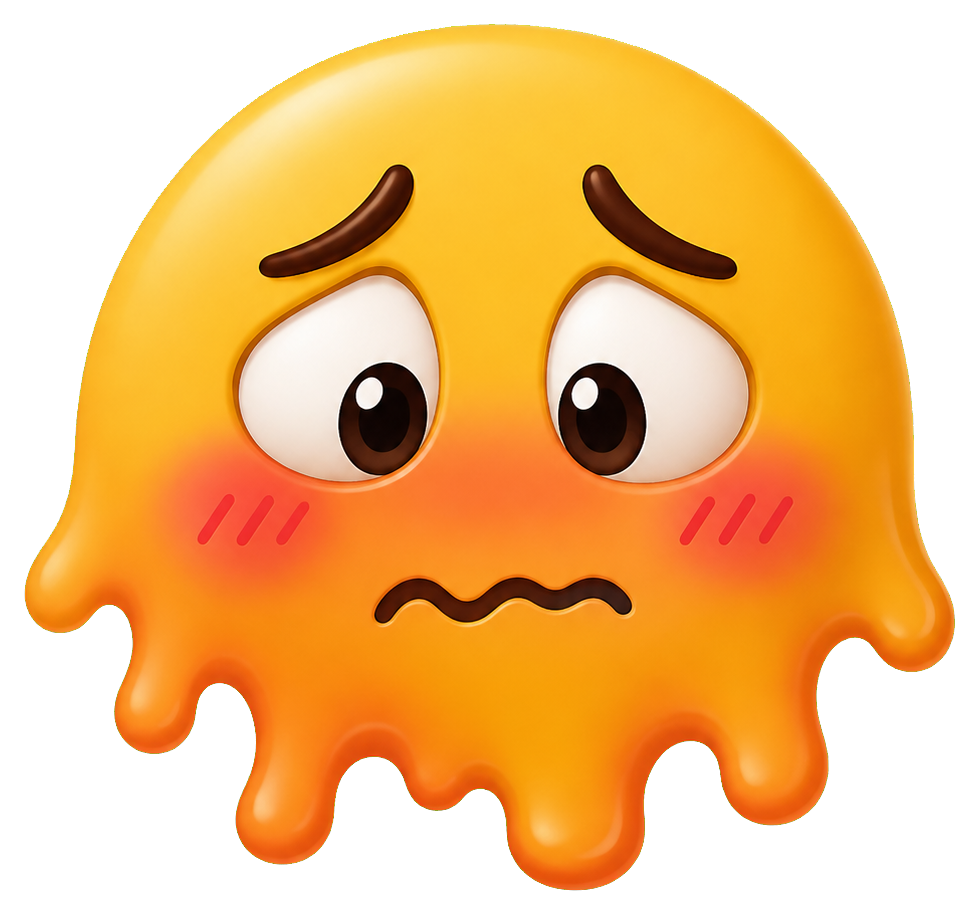 Preview for Melting Embarrassed Face Sticker