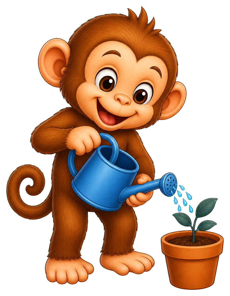 Preview for Monkey Gardener Sticker