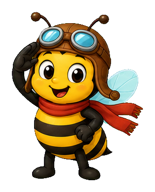 Preview for Bee Pilot Sticker