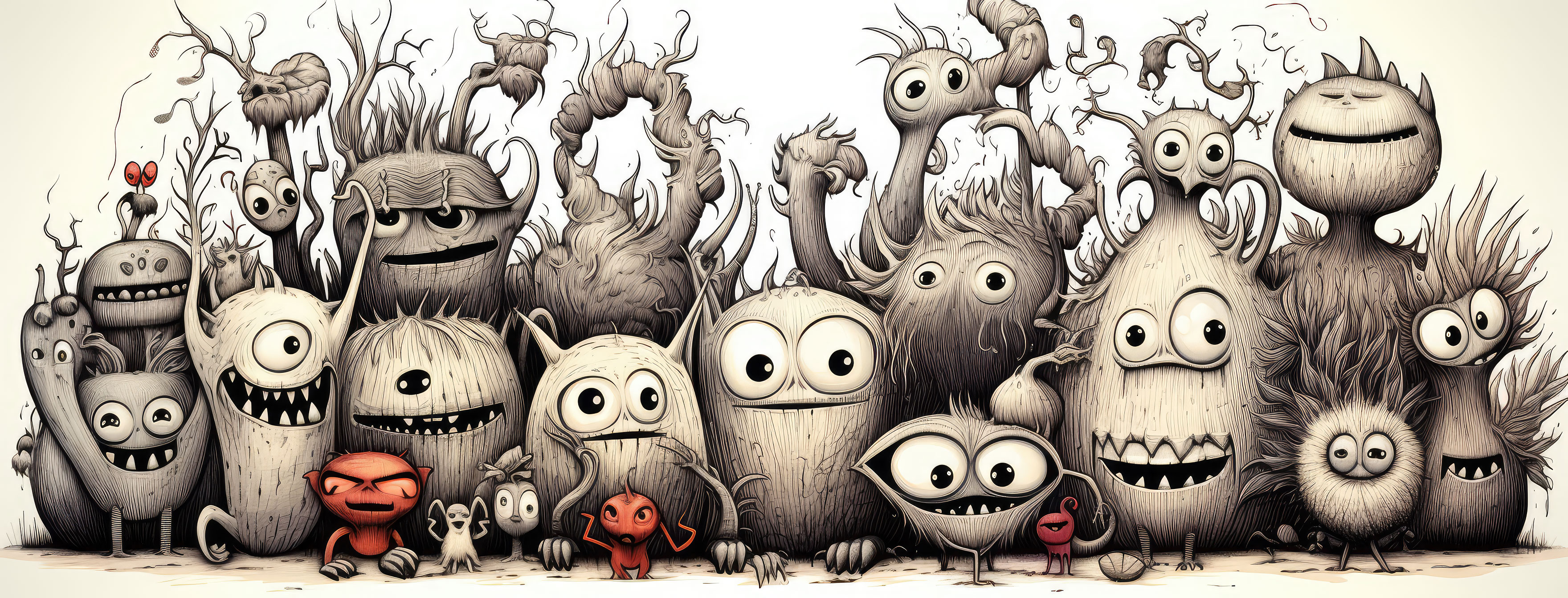 Preview for Whimsical-monster-characters-illustration-halloween-cover-backgr-362f0